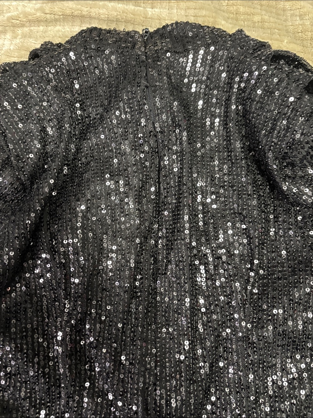 PrettyLittleThing Black Sequin Midi Dress - Picture 3 of 4